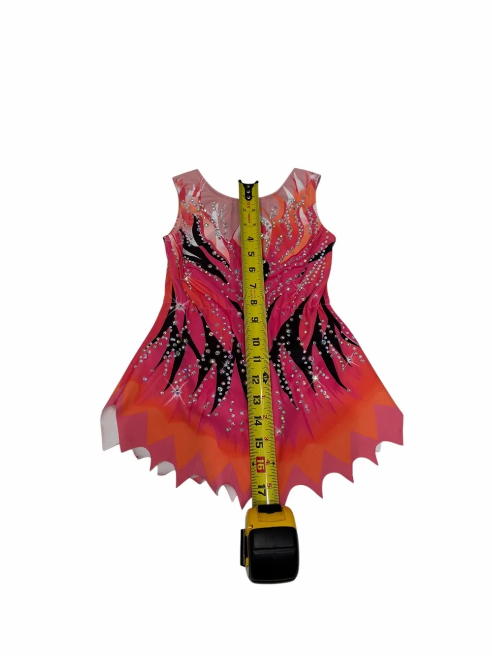 Gymnastic Girl Leotard With Rhinestones Handmade Girl Size 5-6